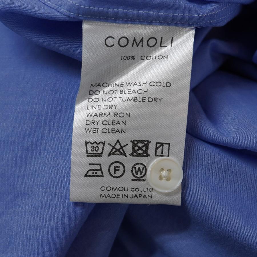 COMOLI（コモリ） 【値下げ】COMOLI 21AW バンドカラーシャツ サックス