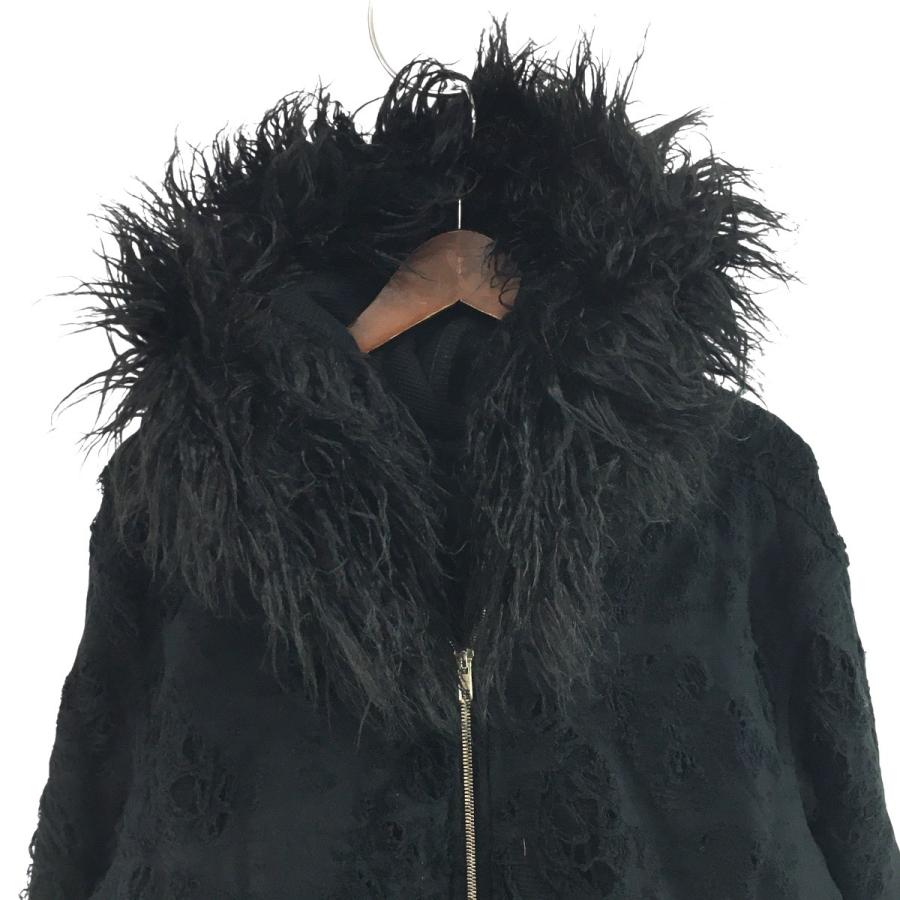 フィルス FILTH 25AW DESTROY ZIP UP ／ BLK デストロイ ダメージ 加工