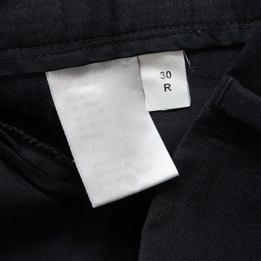 メンズ E.tautz ブルー タックワイドスラックス 32 R