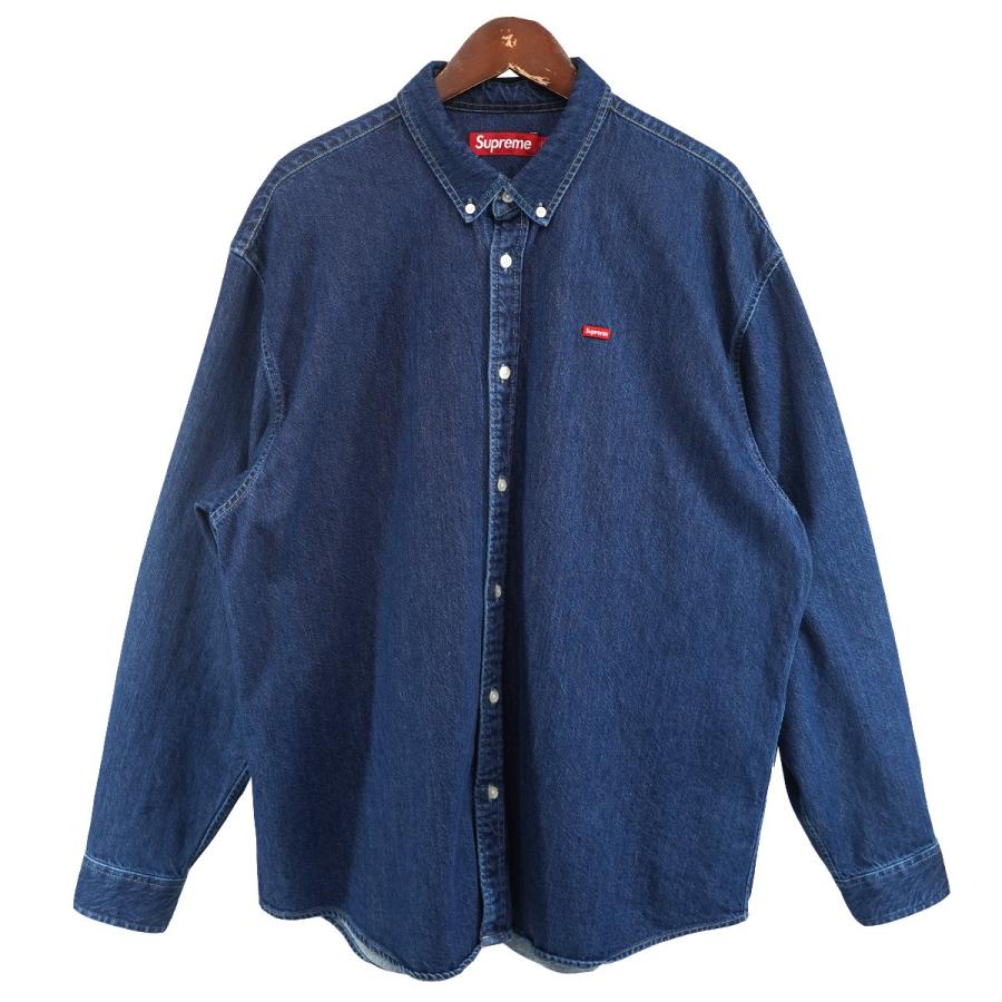 Small Box スモールボックスロゴデニムシャツ インディゴ シュプリーム Supreme（シュプリーム） Supreme 24AW Small Box Shirt スモール