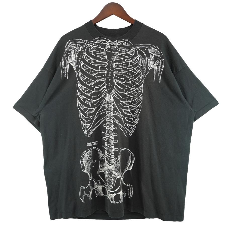 VINTAGE 【値下げ】VINTAGE 90s Leslie Arwin Skeleton Print Design 