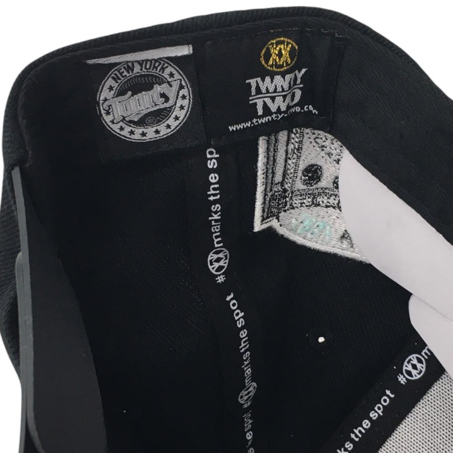値下げ】TWNTY TWO MOOD別注 TIFFANY MOOD Black UV Suede NY SNAPBACK