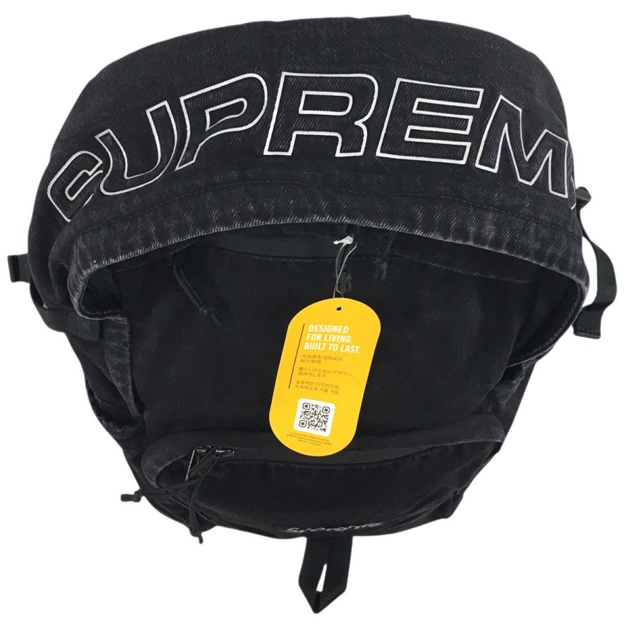 新品　supremeデイバック　ブラックデニム Supreme（シュプリーム） Supreme 25AW Denim Backpack ロゴ デニム