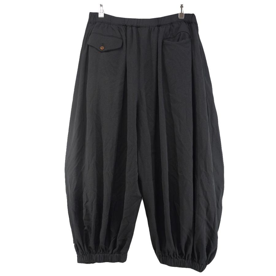 25AW コムコム エステルサテンパンツ BLACK COMME des GARCONS
