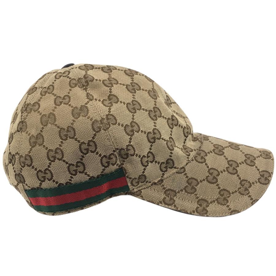 GUCCI GG柄 ベースボールキャップ ベージュ L GUCCI（グッチ） 【値下げ】GUCCI オリジナル GGキャンバス ロゴ