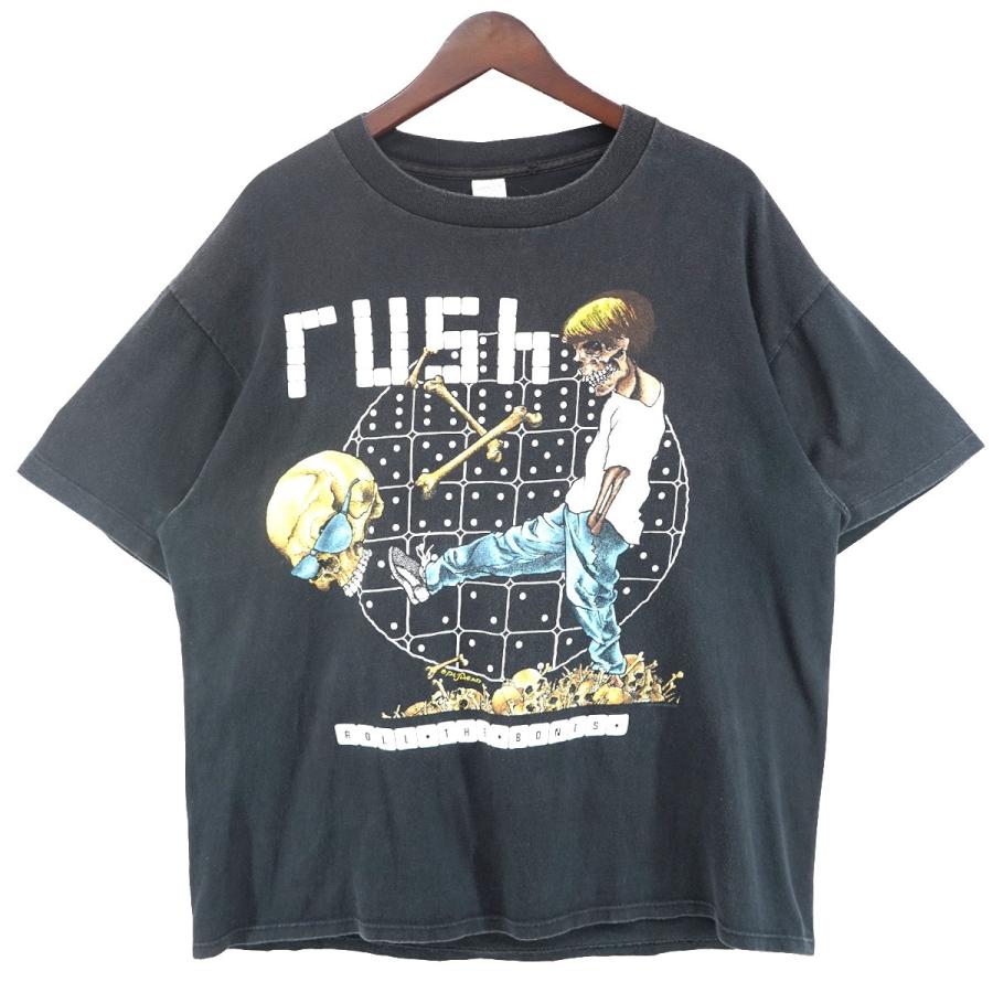 90s当時物 RUSH ラッシュ Tシャツ パスヘッド PUSHEAD Lサイズ VINTAGE 【値下げ】VINTAGE 90s RUSH Roll the Bones 1991 Artwork by