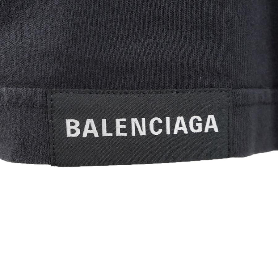 BALENCIAGA バレンシアガ 21SS 総ロゴ 長袖シャツ ブラック 642265 TJLF3 BALENCIAGA（バレンシアガ） BALENCIAGA 21SS Back Label Oversized