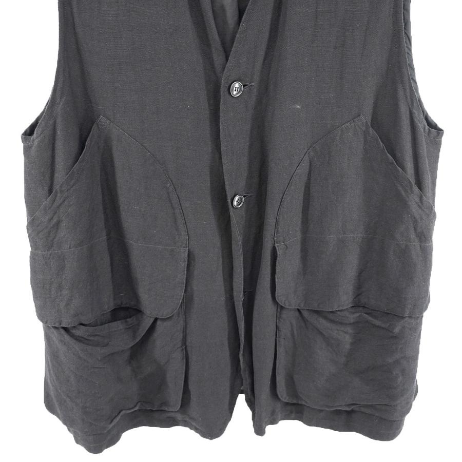 【22ss/新品】comoli ヴィスコースリネン ハンティングベスト　コモリ COMOLI（コモリ） COMOLI 22SS ヴィスコースリネン ハンティングベスト