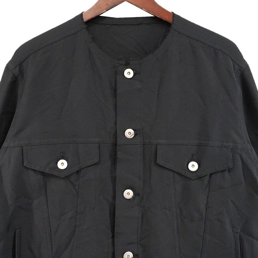 COMME des ギャルソン ノーカラー ジャケット ブルゾン AD2022 BLACK COMME des GARCONS ブラックコムデギャルソン 24SS ノーカラー