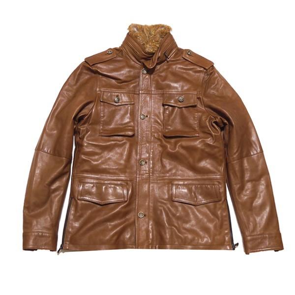 予約 エンメティ Mens Jk 京都四条店 サイズ 50 ブラウン Jk ジャケット ライダース レザー ファー ラビット Emmeti ジャケット Www Affaires Sociales Gouv Cg