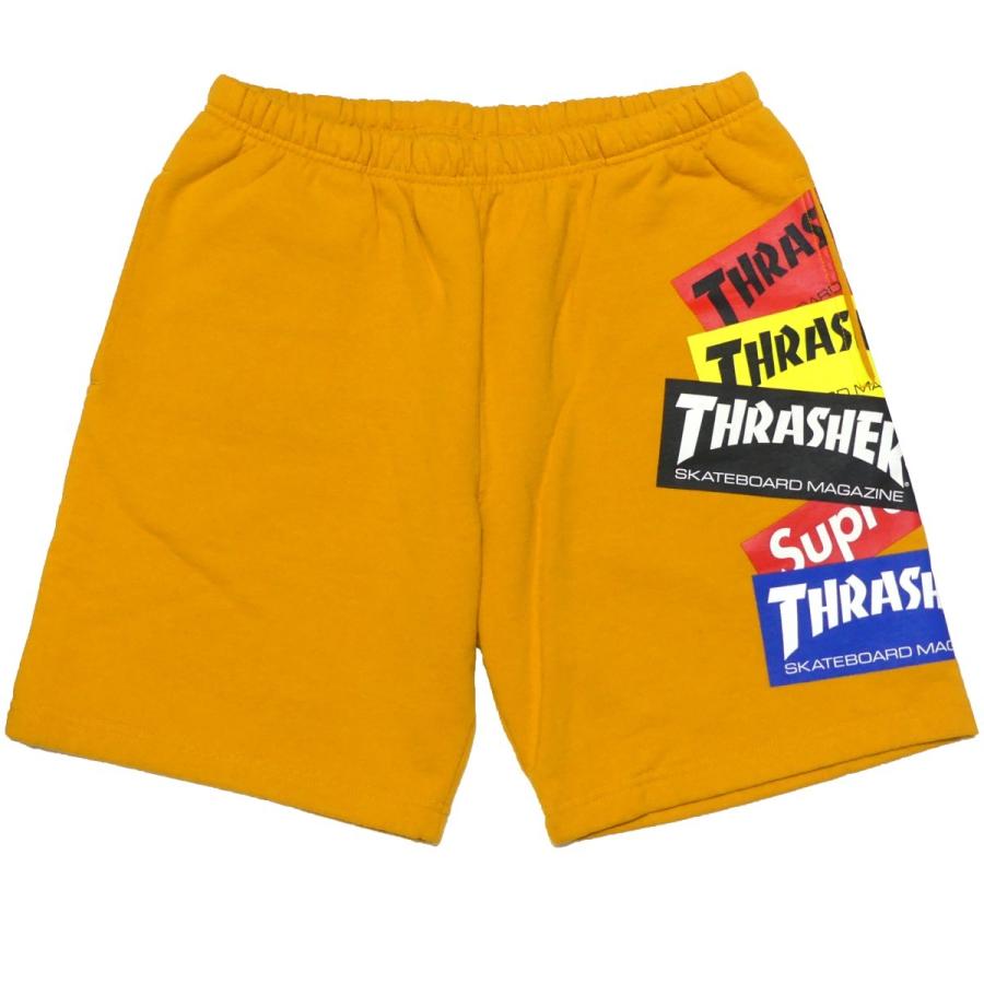 値下げ】SUPREME × THRASHER 21AW Multi Logo Sweat short マルチ ロゴ 