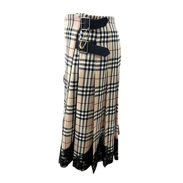 BURBERRY LONDON バーバリーチェック 裾レース 巻きスカート BURBERRY LONDON バーバリーチェック 裾レース 巻きスカート