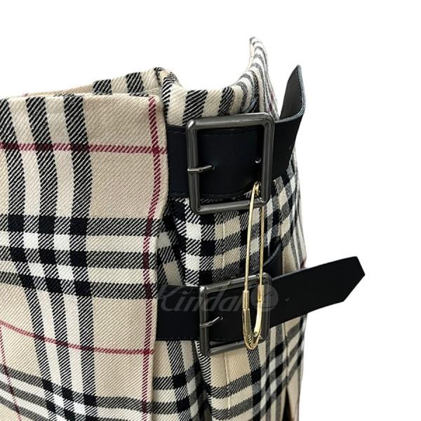 BURBERRY LONDON バーバリーチェック 裾レース 巻きスカート BURBERRY LONDON バーバリーチェック 裾レース 巻きスカート