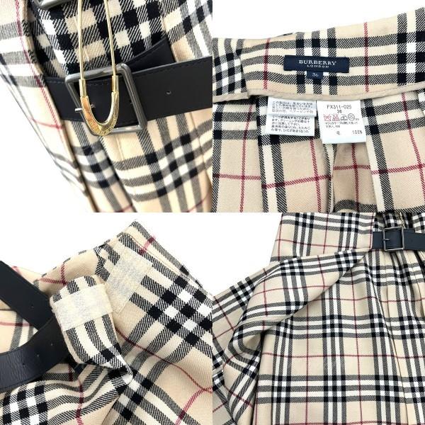 BURBERRY LONDON バーバリーチェック 裾レース 巻きスカート BURBERRY LONDON バーバリーチェック 裾レース 巻きスカート
