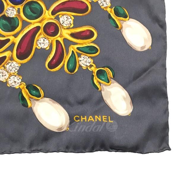 人気商品！】シャネル CHANEL グリポア グレー デザイン シルク