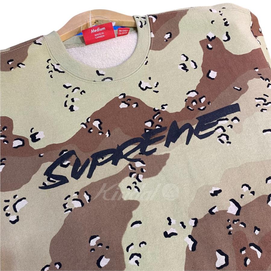 【3月14日値下】SUPREME 20AW Futura Logo Crewneck フューチュラロゴクルーネックスウェット ベージュ サイズ：M (｜kindal｜03