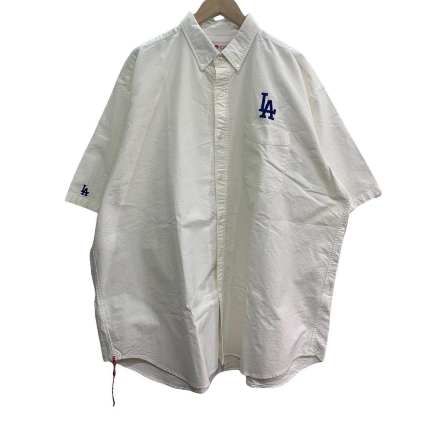 BEAMS 22SS MLB Botton Down Loose Shirts オーバーシャツ オフ 