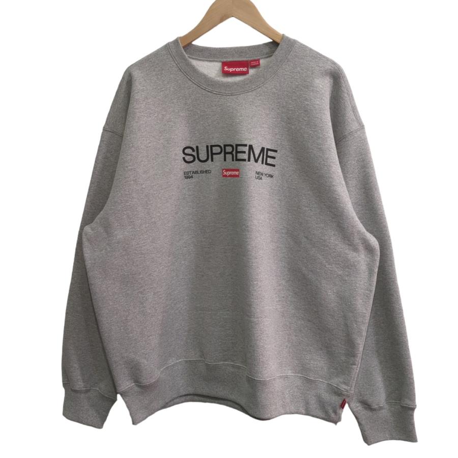 シュプリーム SUPREME 24SS Established Crewneck エスタブリッシュ 
