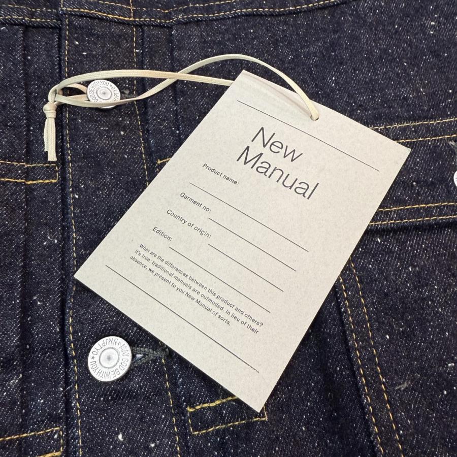ニューマニュアル New Manual #001 T-BACK DENIM JACKET ONE-WASHED 