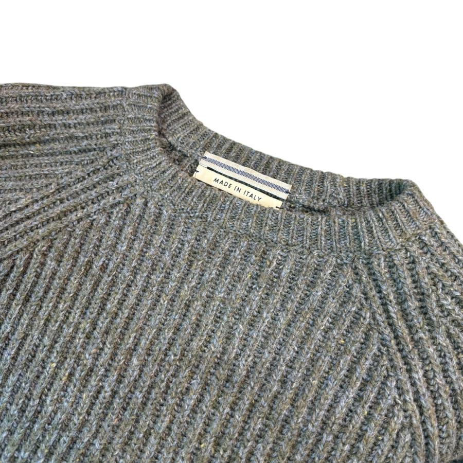 CristaSeya クリスタセヤ Cristaseya CAMEL RIBBED RAGLAN SWEATER