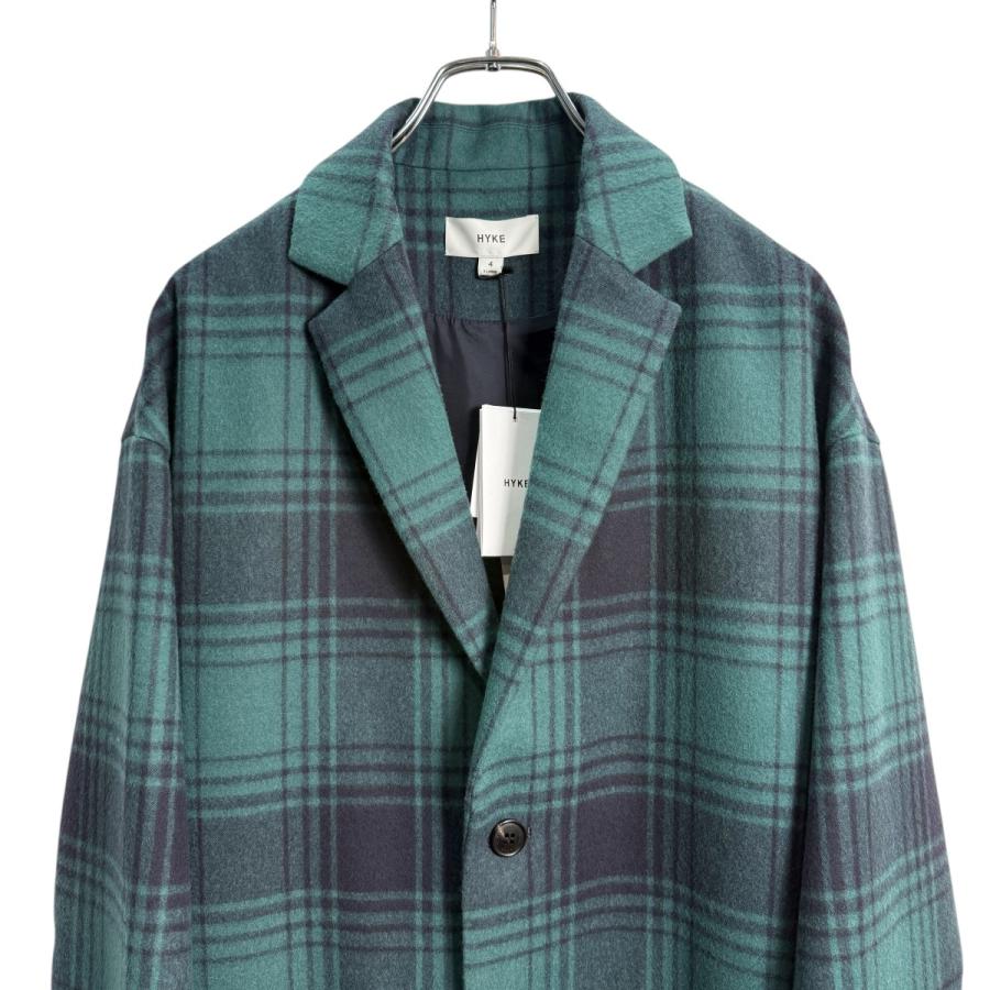 HYKE（ハイク） 【値下げ】HYKE 25AW／ PLAID COAT ／チェスターロング