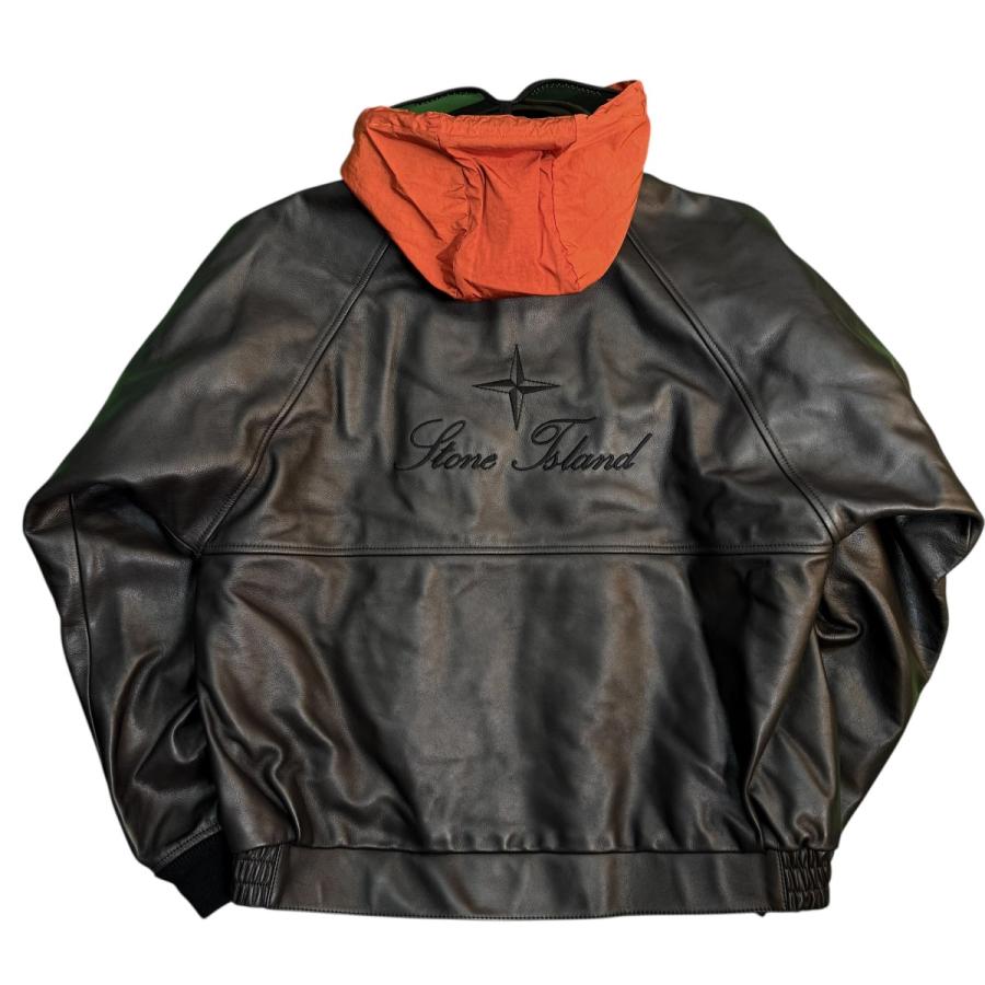 Stone × Supreamレザージャケット Supreme®/Stone Island® Leather Bomber Jacket | Supreme 23fw