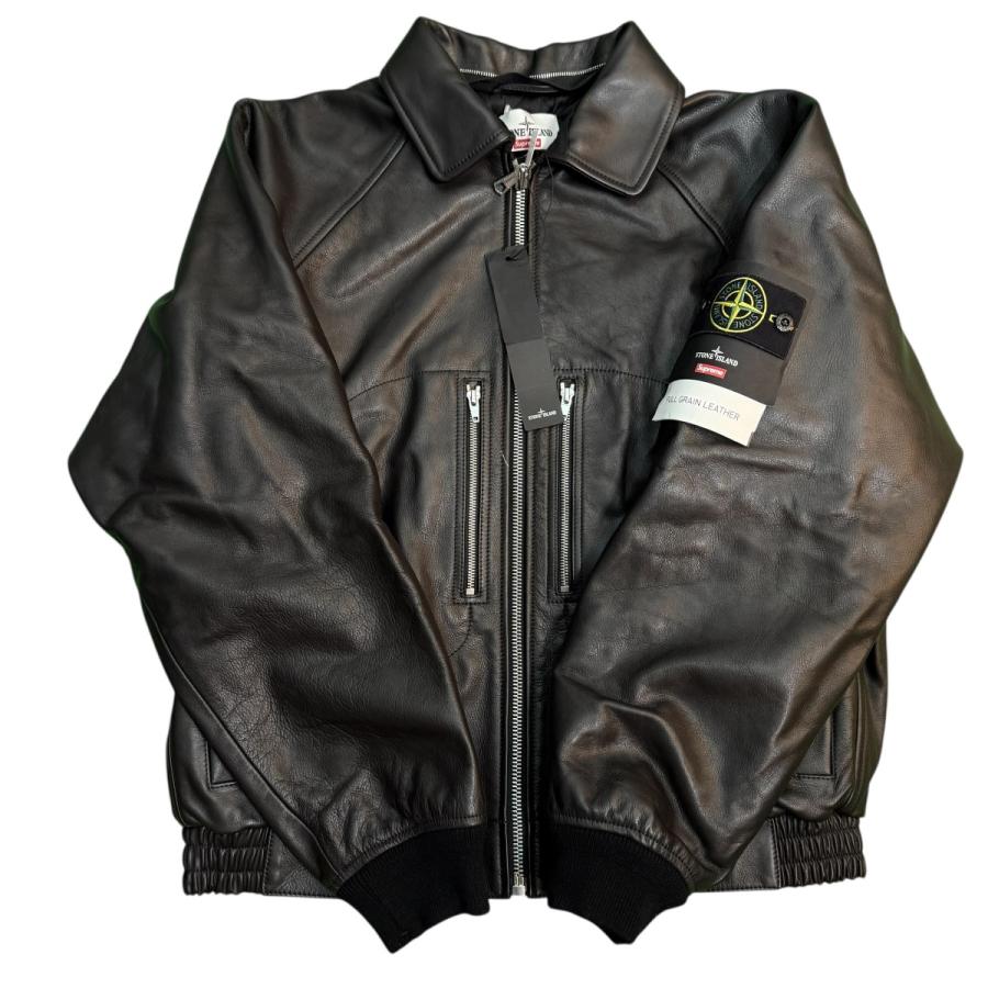 Stone × Supreamレザージャケット Supreme®/Stone Island® Leather Bomber Jacket | Supreme 23fw