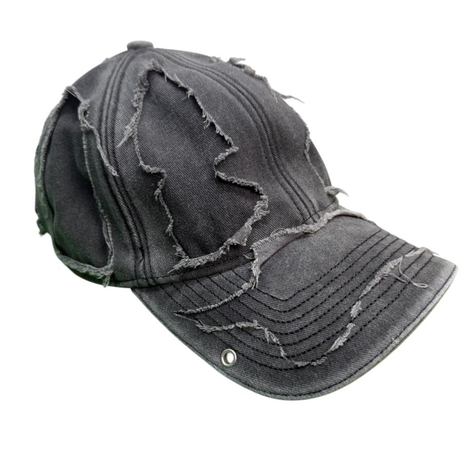 値下げ】VETEMENTS 24AW Fully Distressed Piercing Cap ／ユーズド