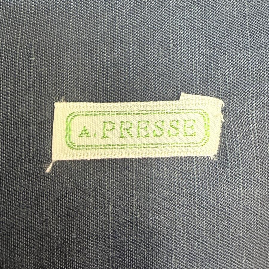 アプレッセ A．PRESSE 25SS／ Silk Linen Open Collar L／S Shirt