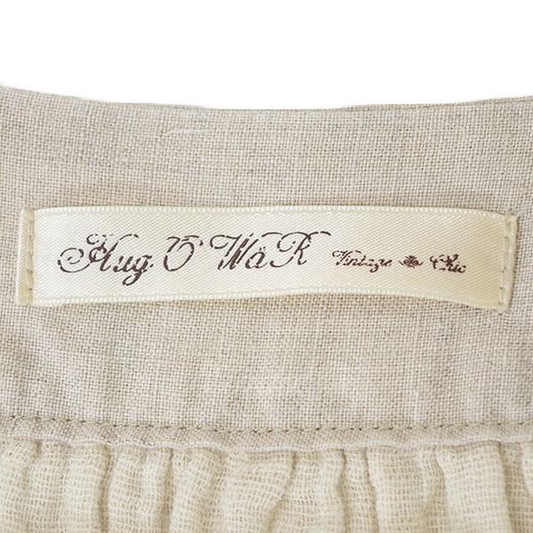 Hug コットンリネンプルオーバー Hug o war（ハグオーワー） リネンコットンプルオーバー ベージュ