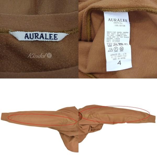 AURALEE SUPER HIGH GAUGE SWEAT P／O クルーネックスウェット 2018AW ブラウン サイズ：4 (新潟紫竹山店) 20_3