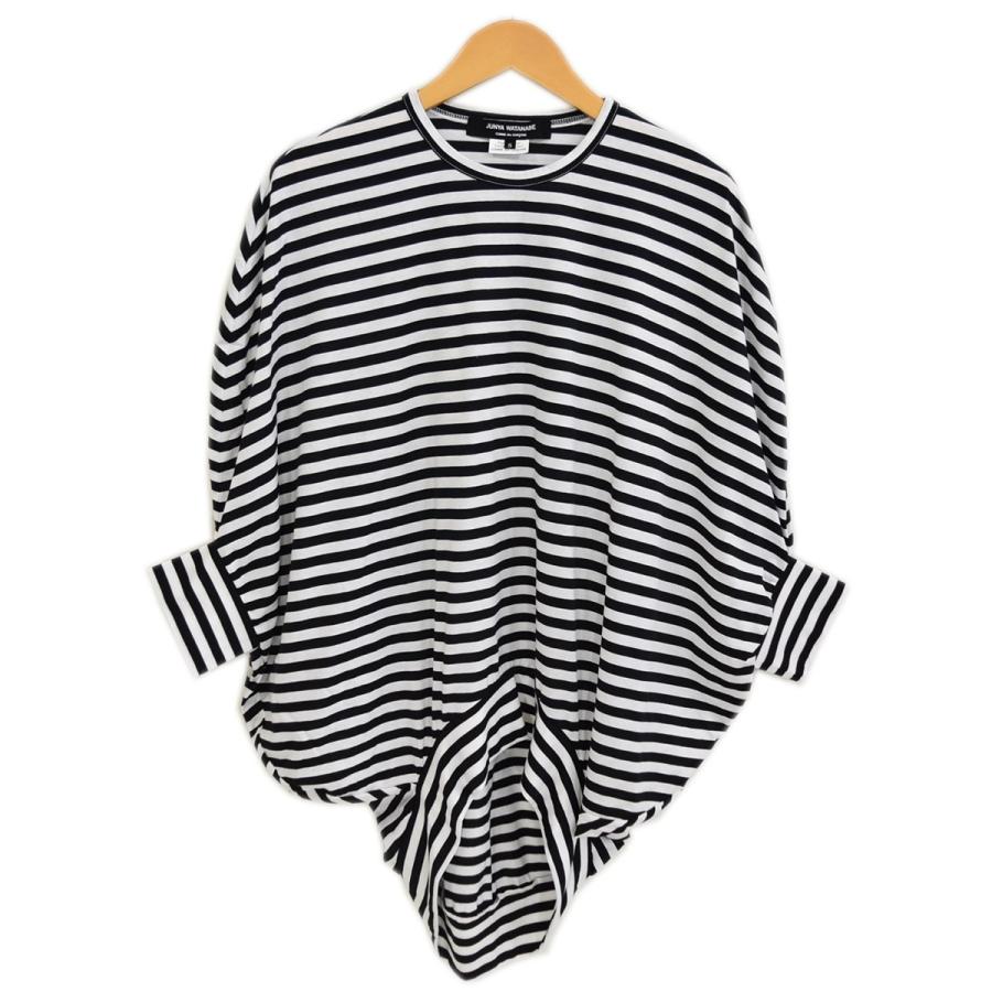 JUNYA WATANABE CDG 変形ボーダーカットソー 2018SS ブラック×ホワイト