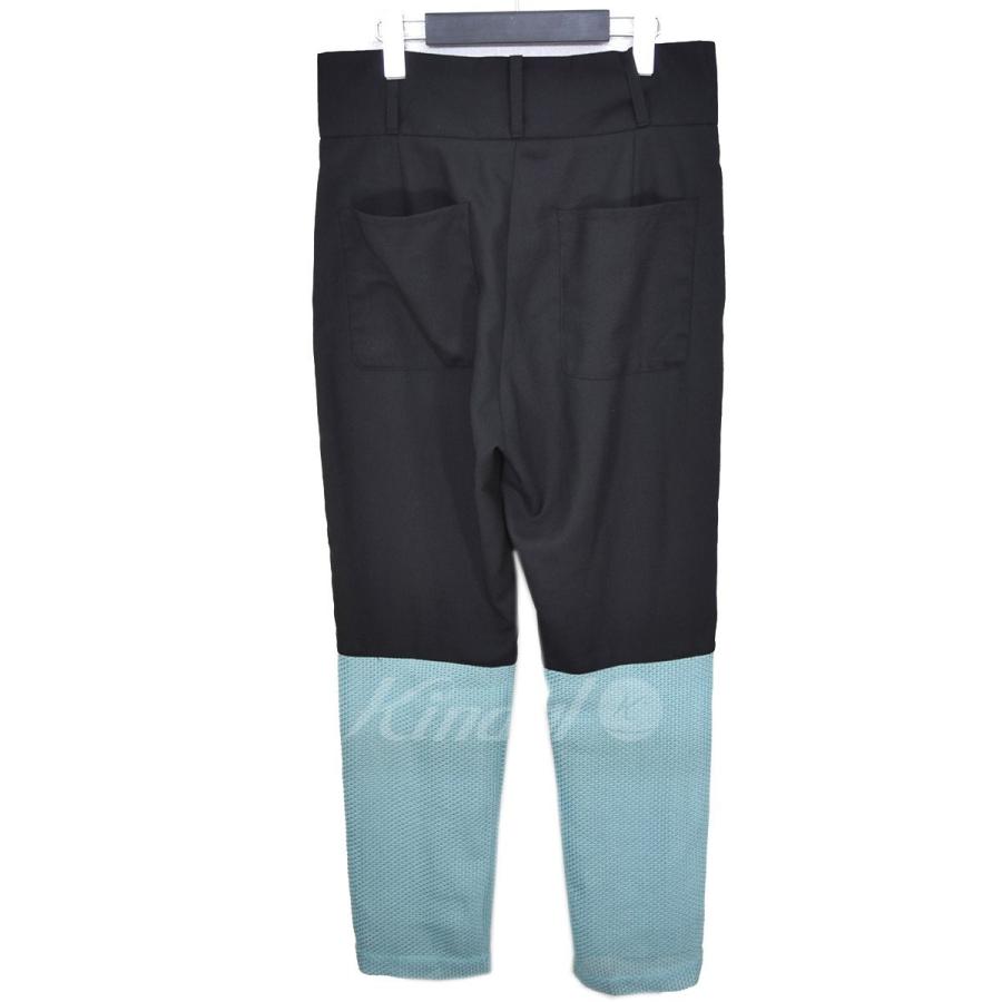 パンツ 2020SS Randy mesh two tone pants RANDY Personal 2 tone pants 切替パンツ 2020SS ブラック×ライト