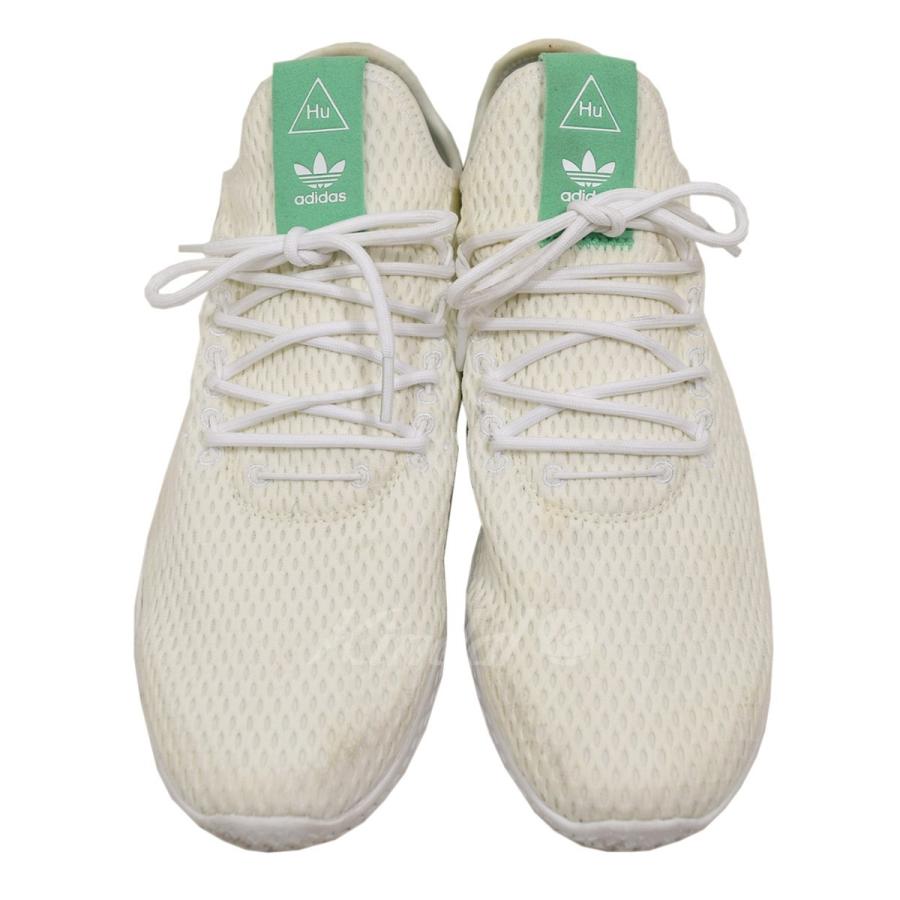 adidas ×  PHARRELL WILLIAMS PW TENNIS HU スニーカー BY8717 ホワイト×グリーン サイズ：US 9 1／｜kindal｜03