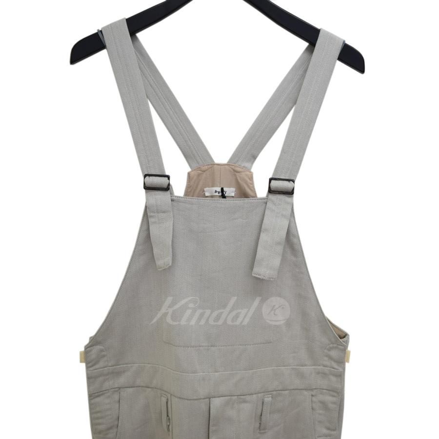 サバイ saby TUCK BAGGY OVA Viscose Linen Twill オーバーオール S-31802 グレー サイズ：2(M)_2