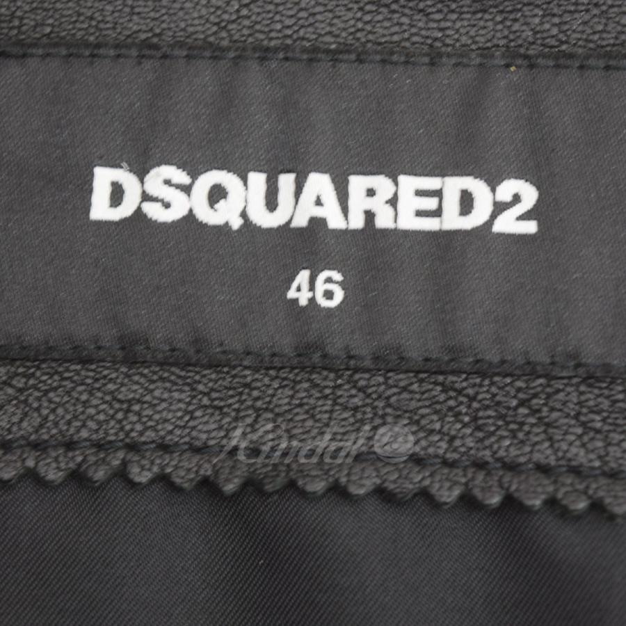 DSQUARED2（ディースクエアード） 羊革ペイントダブルライダース