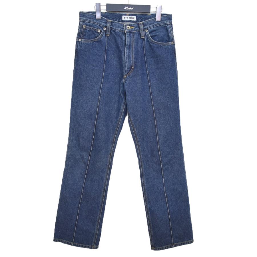 ティー TTT MSW センタークリース デニムパンツ 2021AW TTT-2021AW