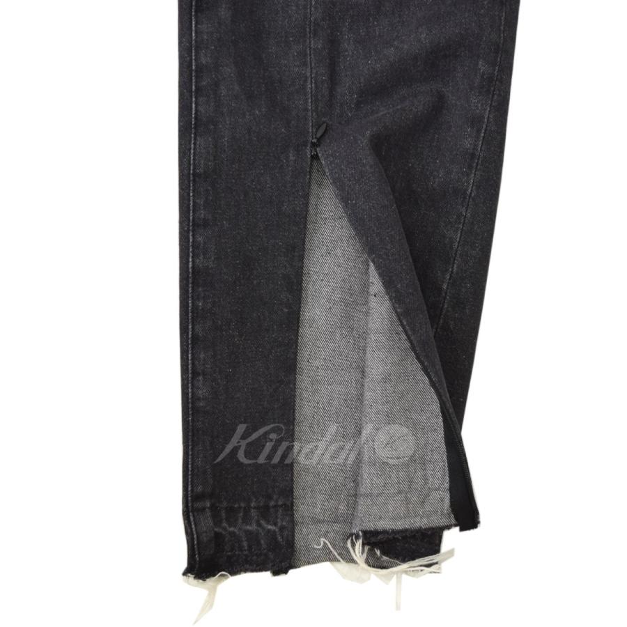 ヴィクティム VICTIM WASHED DENIM PANTS センタースリット デニムパンツ 2021SS ブラック サイズ：M｜kindal｜03