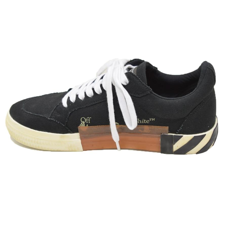 オフホワイト OFF WHITE LOW VULCANIZED ECO CANVAS SNEAKERS スニーカー ブラック サイズ：42｜kindal｜04