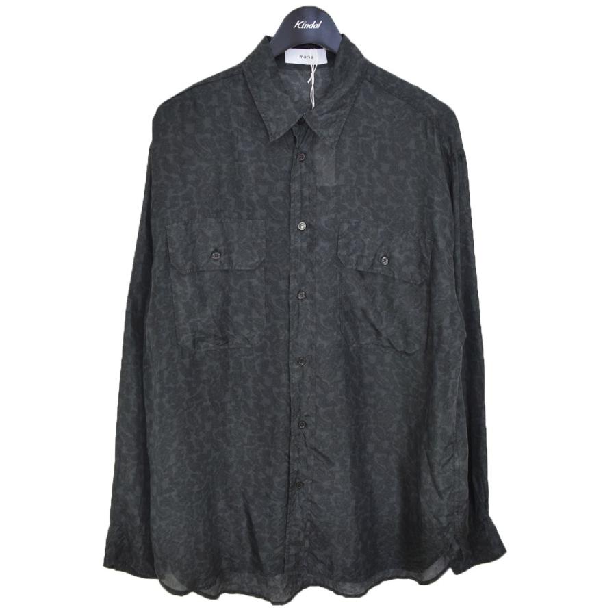 marka マーカ SILK POCKET SHIRT ペイズリー柄 シルクシャツ 23SS M23A  