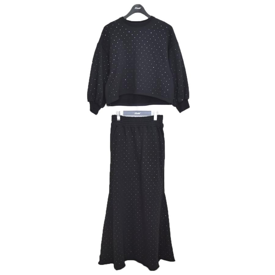Ameri アメリ AMERI GLOSSY SWEAT SET UP DRESS ラインストーン Ameri アメリ AMERI GLOSSY SWEAT SET UP DRESS ラインストーン