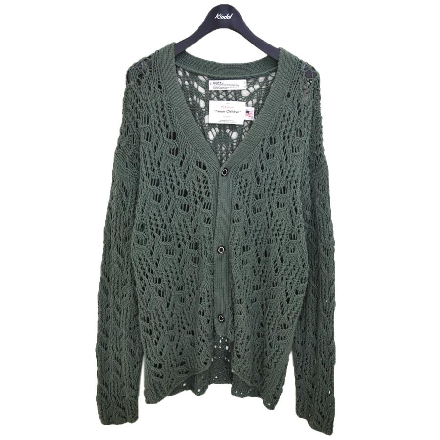 DAIRIKU（ダイリク） DAIRIKU Flower Pattern Hand Knitting Cardigan 
