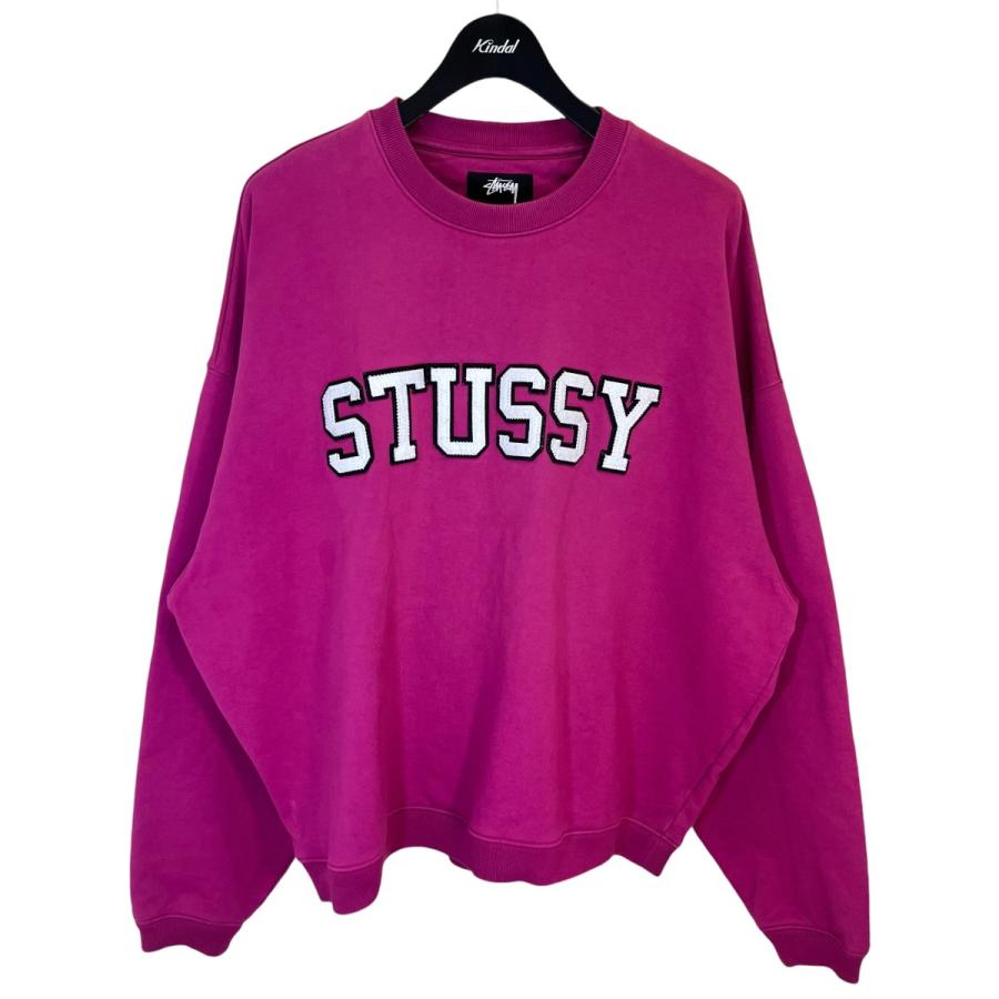 ステューシー stussy Relaxed Oversized crew sweat ロゴ クルーネック 