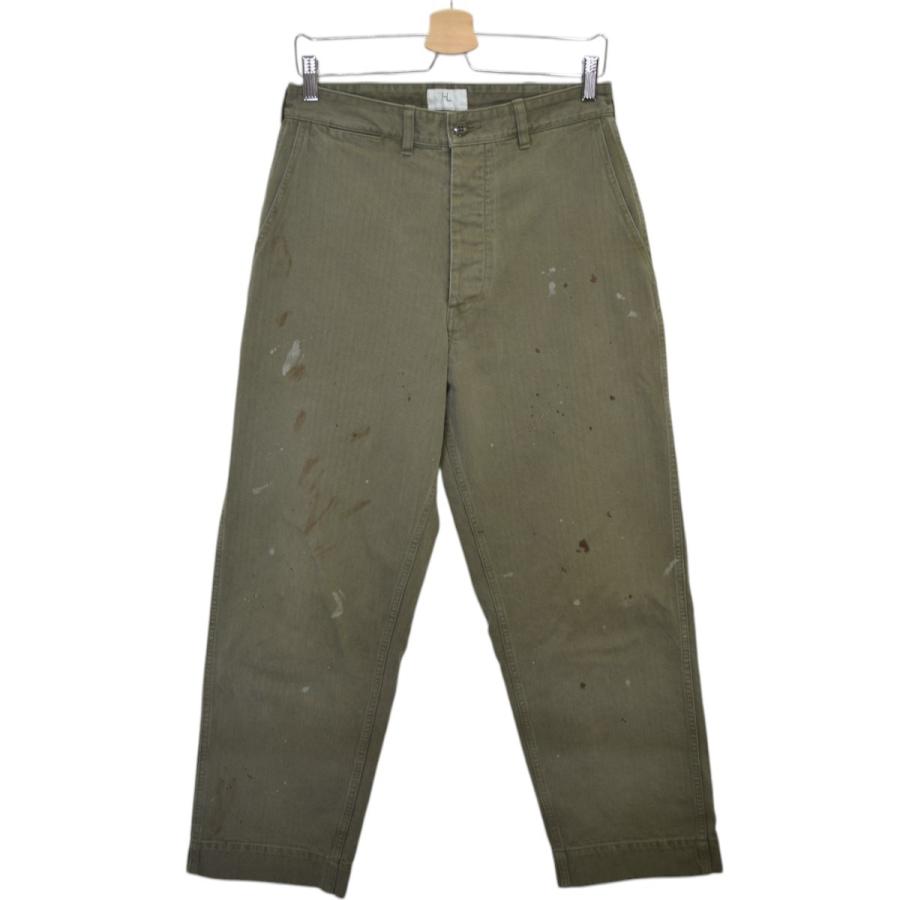 ヘリル HERILL USMC HBT Pants ペイント加工ヘリンボーンパンツ ヘリル HERILL USMC HBT Pants ペイント加工ヘリンボーンパンツ
