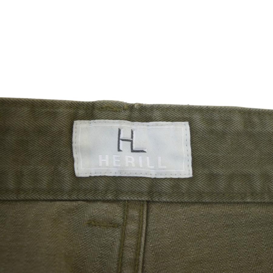 ヘリル HERILL USMC HBT Pants ペイント加工ヘリンボーンパンツ ヘリル HERILL USMC HBT Pants ペイント加工ヘリンボーンパンツ
