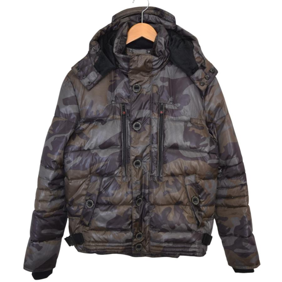 Wellensteyn / ダウンジャケット/L/ポリエステル/KHK/カモフラ// ウェレンステイン WELLENSTEYN カモ柄ダウンジャケット ブラウン