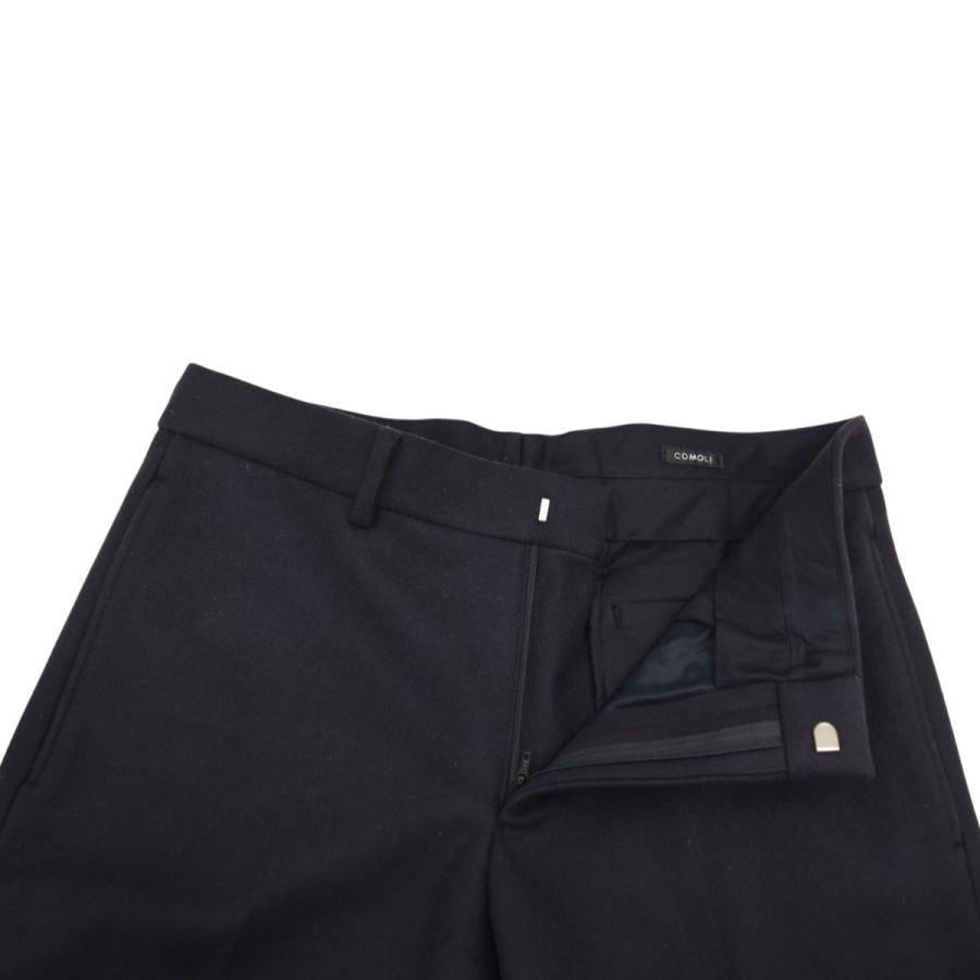 COMOLI（コモリ） ライトメルトンパイプドステムパンツ 2024AW A03