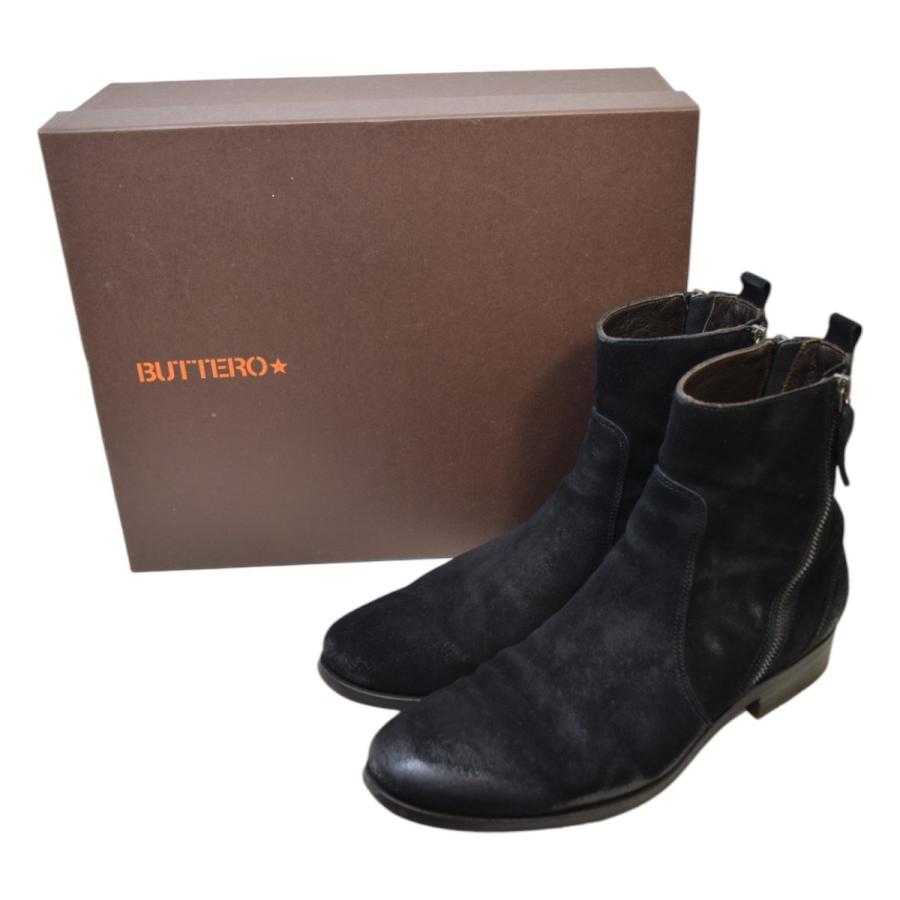 BUTTERO ブッテロ スウェード サイドジップブーツ B6174