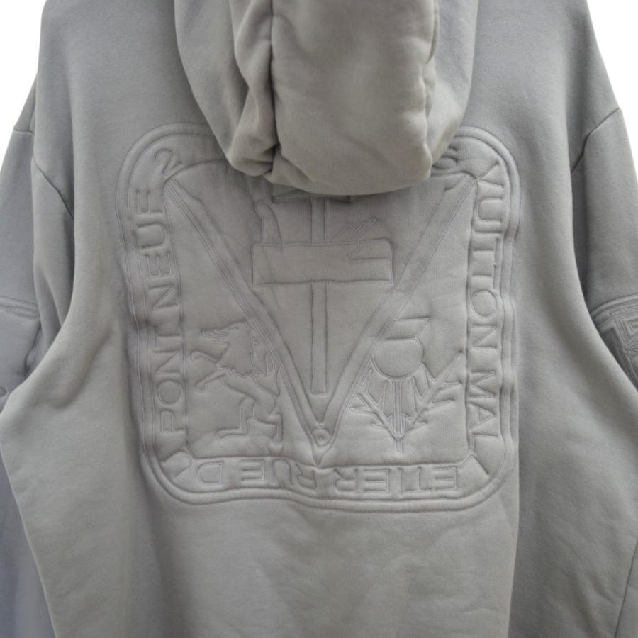 LOUIS VUITTON グレー パーカー Lサイズ 中古・古着通販】LOUIS VUITTON (ルイ ヴィトン) ジップパーカー