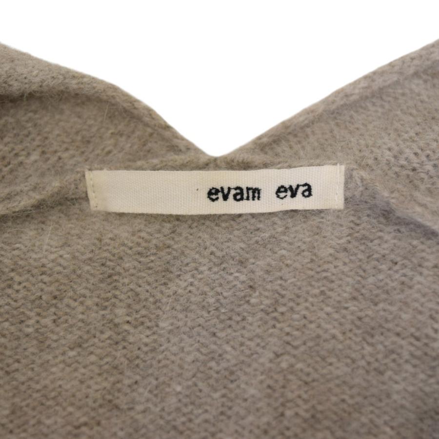 evam eva（エヴァムエヴァ） evam eva wool fox short robe ニット